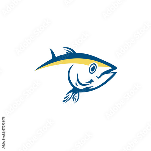 tuna fish illustration logo for your company