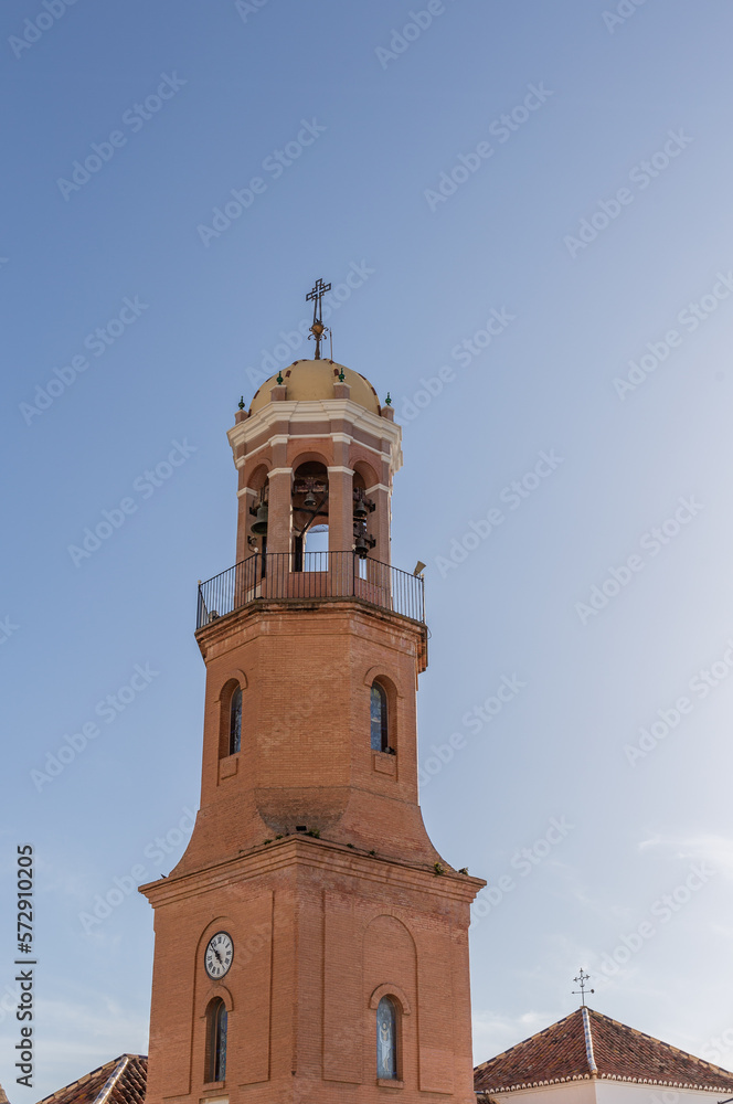 Die Kirche Nuestra Señora de la Asuncion in Competa, Andalusien, Spanien
