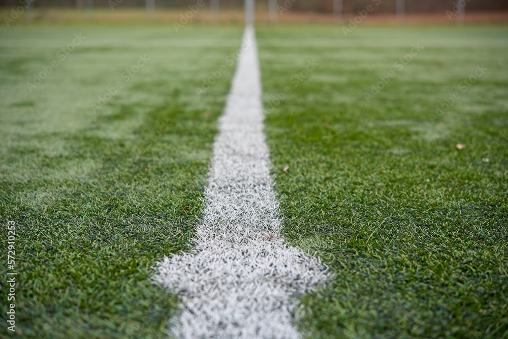 the lines on a soccer field