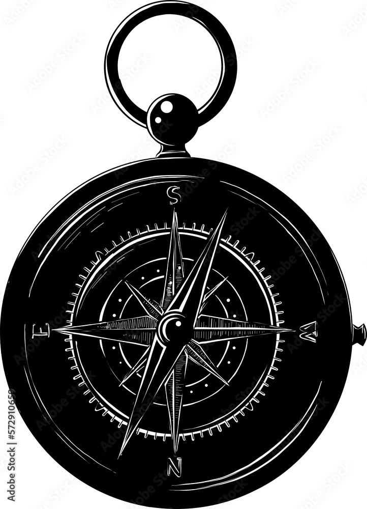 PNG engraved style illustration for posters, decoration and print. Hand drawn sketch of compass in monochrome isolated on white background. Detailed vintage woodcut style drawing.
PNG engraved style illustration for posters, decoration and print. Hand drawn sketch of compass in monochrome isolated on white background. Detailed vintage woodcut style drawing.
