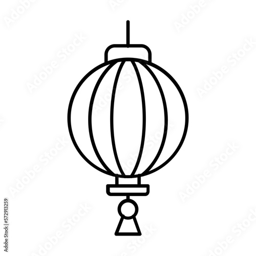 Japanese lantern Vector Icon Fully Editable

