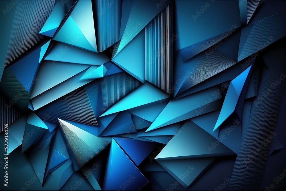 Abstract blue background with geometry shapes, Wallpaper Abstract blue background with geometry shapes, Wallpaper