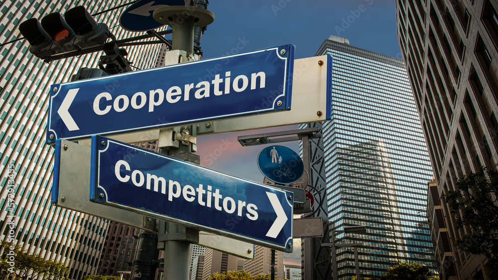 Street Sign Cooperation versus Competitors Street Sign Cooperation versus Competitors