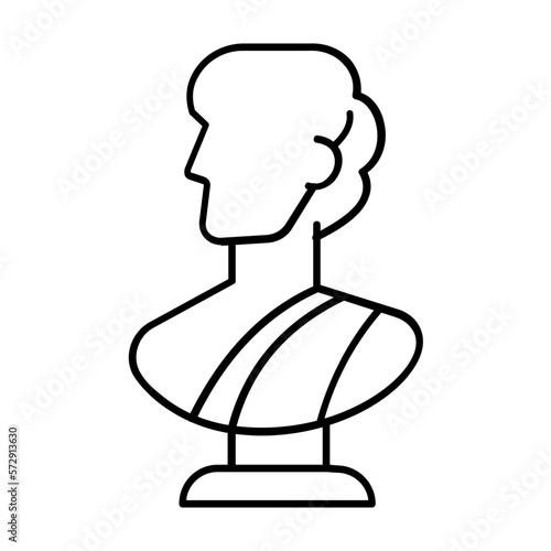 Statue Vector Icon Fully Editable

