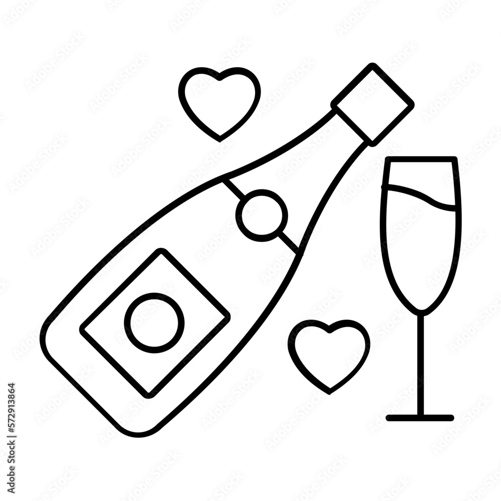 Wine Vector Icon Fully Editable

