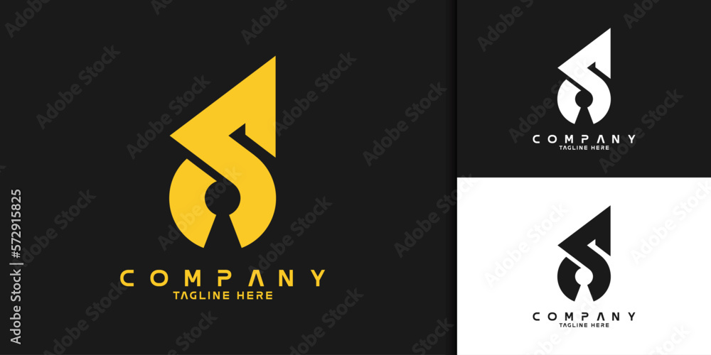 Initial S logo design for company, business, and brand identity Initial S logo design for company, business, and brand identity