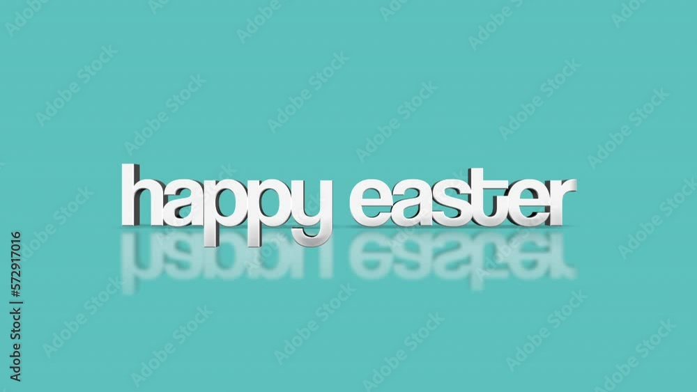 Rolling Happy Easter text on blue gradient, motion abstract promo, spring and holidays style background Rolling Happy Easter text on blue gradient, motion abstract promo, spring and holidays style background