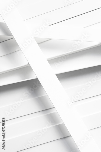 Abstract white background, lines composition