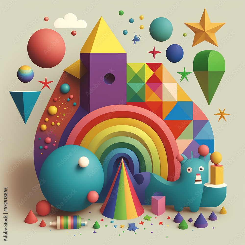 Obraz premium illustration of circus tent