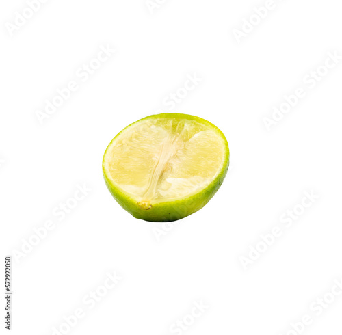 slice of lime for design element