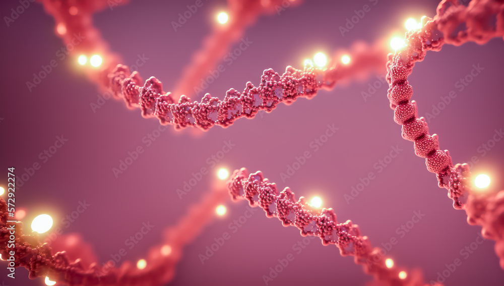 background with dna, close up of DNA for medical or educational purpose, close up of bacteria or virus for medical purpose or educational Background macro image of dna and virus. generative ai background with dna, close up of DNA for medical or educational purpose, close up of bacteria or virus for medical purpose or educational Background macro image of dna and virus. generative ai