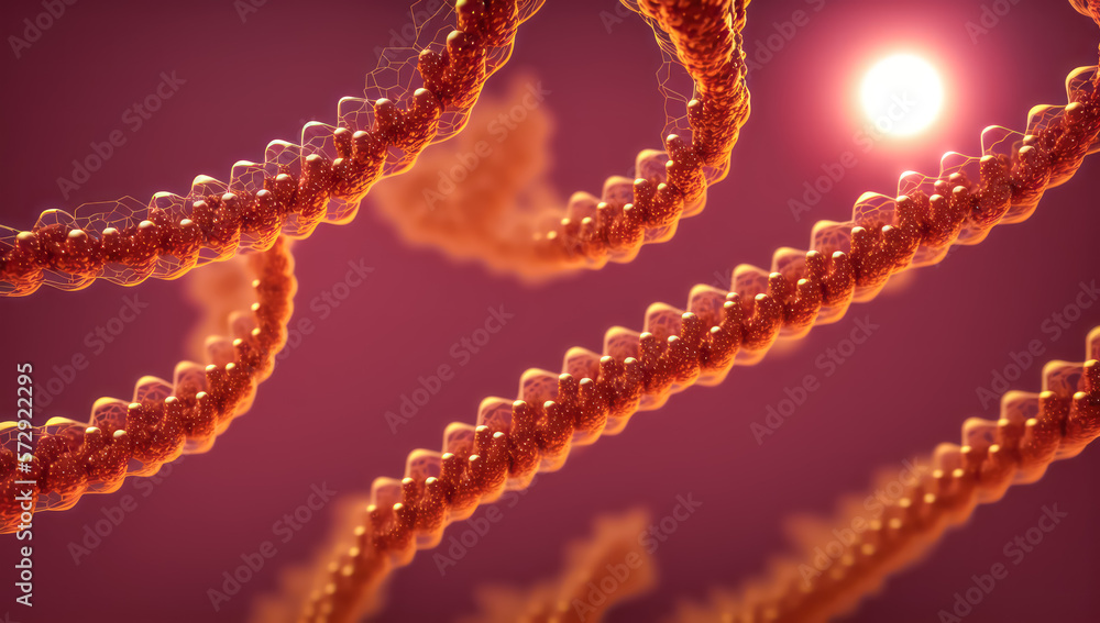 background with dna, close up of DNA for medical or educational purpose, close up of bacteria or virus for medical purpose or educational Background macro image of dna and virus. generative ai background with dna, close up of DNA for medical or educational purpose, close up of bacteria or virus for medical purpose or educational Background macro image of dna and virus. generative ai