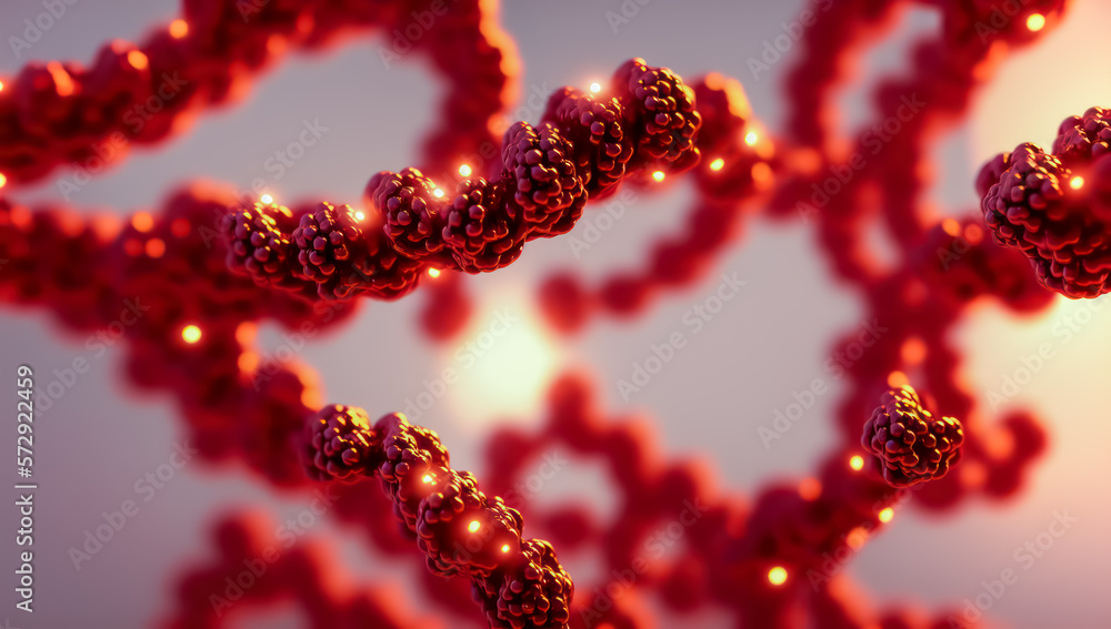 background with dna, close up of DNA for medical or educational purpose, close up of bacteria or virus for medical purpose or educational Background macro image of dna and virus. generative ai background with dna, close up of DNA for medical or educational purpose, close up of bacteria or virus for medical purpose or educational Background macro image of dna and virus. generative ai