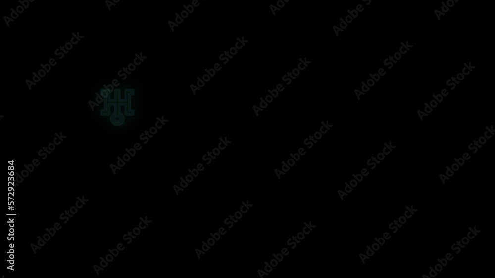 Pulsing Japan icon pattern with neon light in casino style, motion abstract disco, club and party style background Pulsing Japan icon pattern with neon light in casino style, motion abstract disco, club and party style background