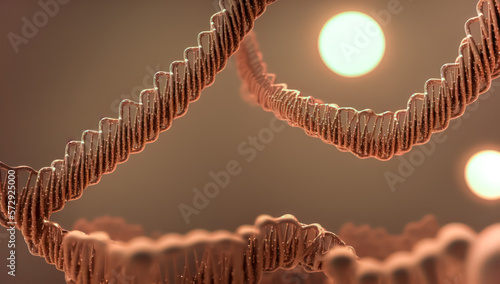 background with dna, close up of DNA for medical or educational purpose, close up of bacteria or virus for medical purpose or educational Background macro image of dna and virus. generative ai photo
