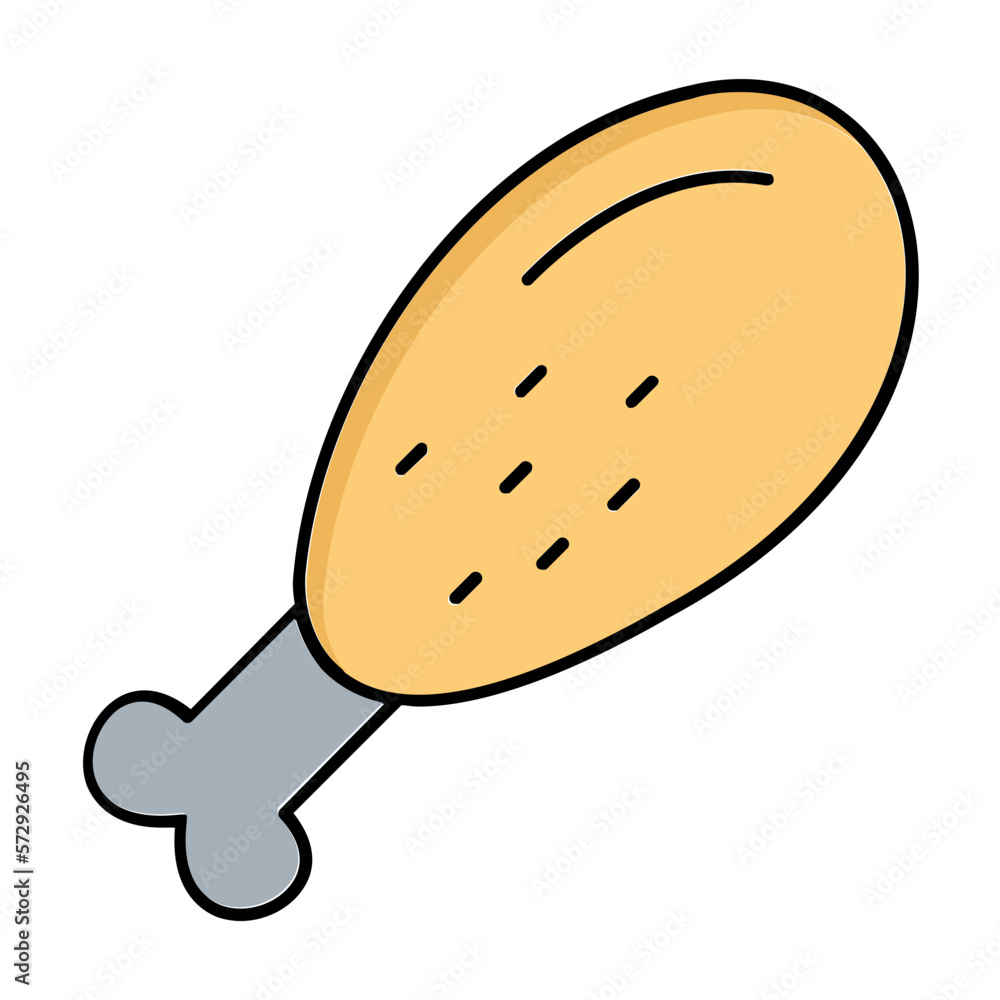 Chicken leg piece Vector Icon Fully Editable
Chicken leg piece Vector Icon Fully Editable