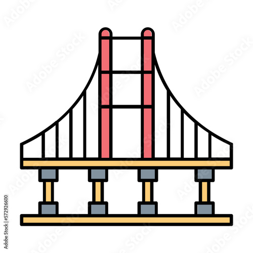 Bridge Vector Icon Fully Editable

