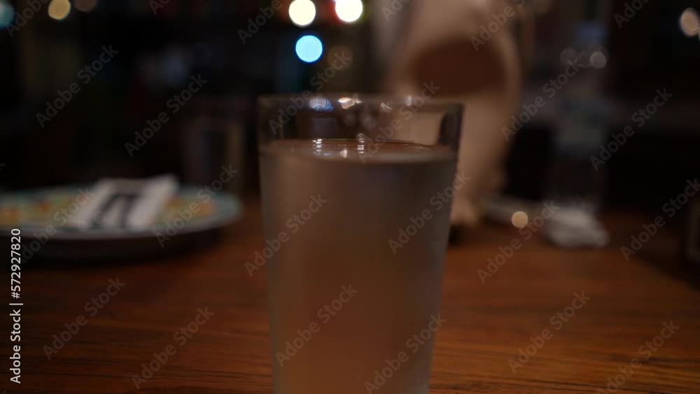 glass of cold water in the restaurant glass of cold water in the restaurant