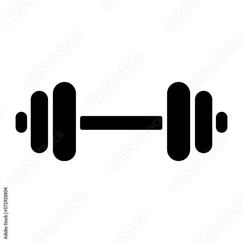 vector icon of gym dumbbell
