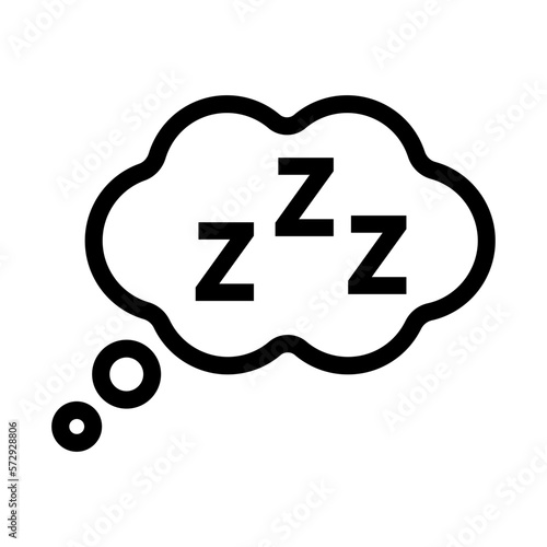 sleep icon vector
