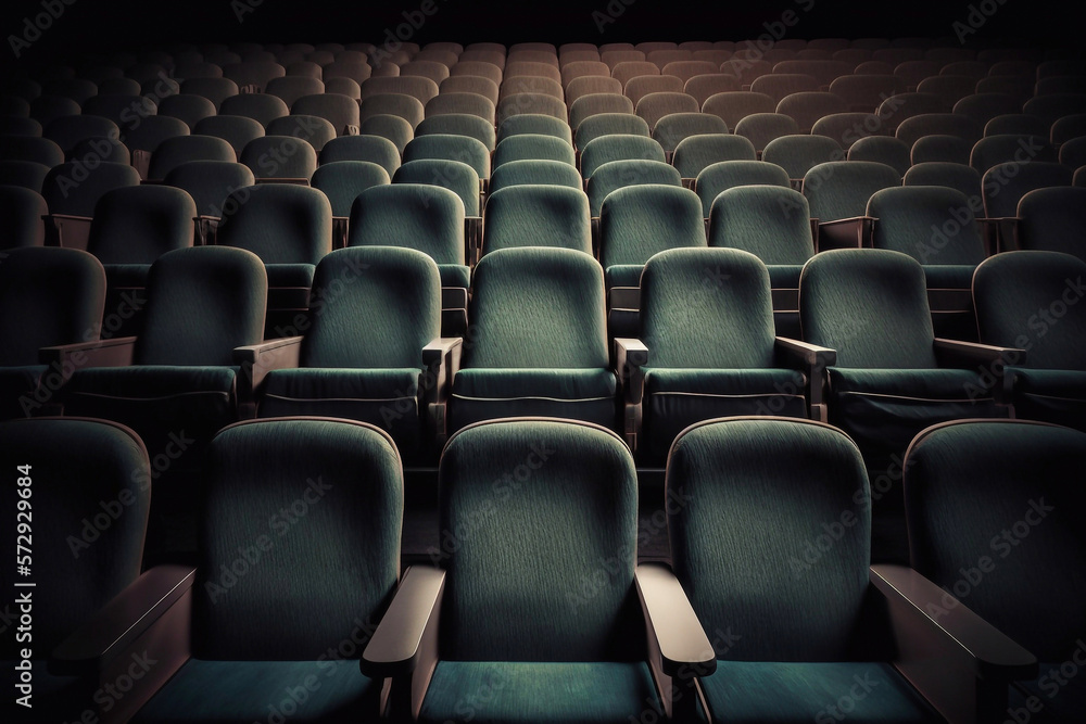 Theater seats. Generative AI