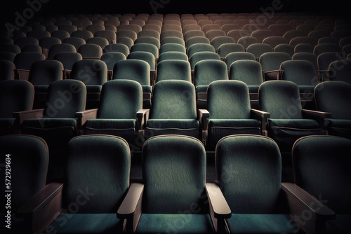 Theater seats. Generative AI