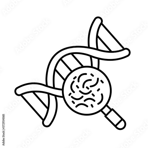 DNA germs Vector Icon


