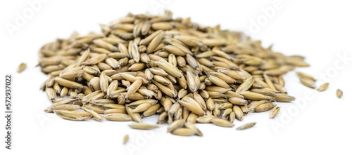 Oat with transparent background (selective focus, close-up shot)