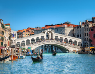 Plexiglas schilderij Rialtobrug Rialtobrug boven het Canal Grande  © adisa