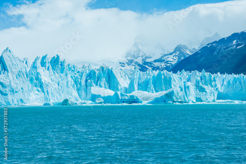 View of the beautiful Perito Moreno Glacier - El Calafate, Argentina