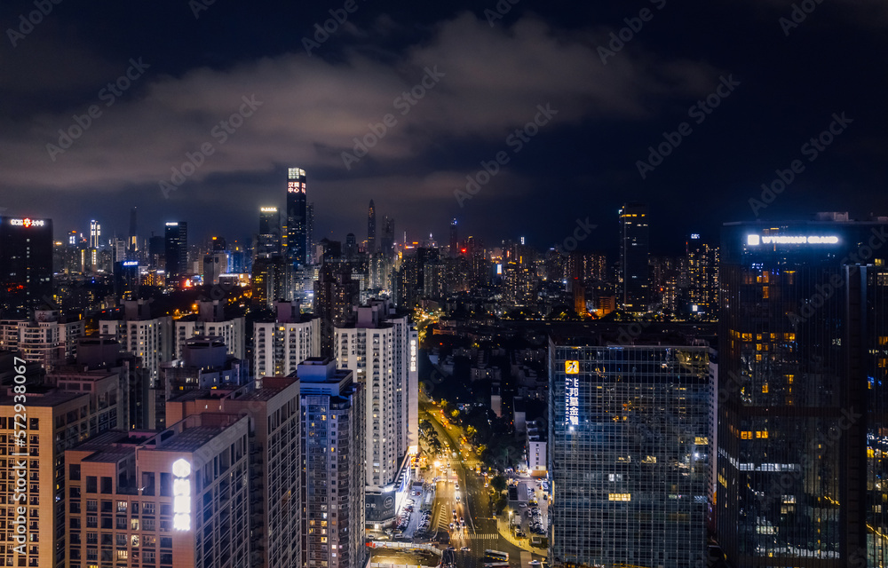 custom made wallpaper toronto digitalShenzhen ,China - Circa 2022: Aerial view of landsccape in Shenzhen city, China