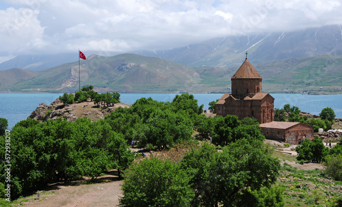 Located in Van, Turkey, Akdamar Church was built in the 10th century. photo