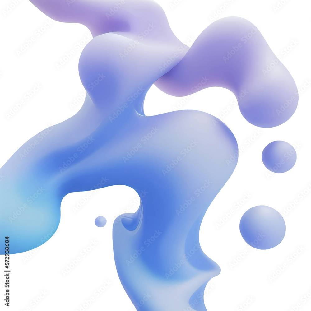 Abstract matte liquid metaball shapes 3d render illustration Abstract matte liquid metaball shapes 3d render illustration