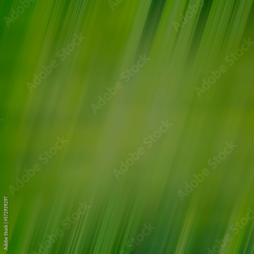 Green abstract background with diagonal lines. Blur in motion  square photo