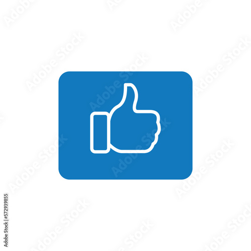 thumb up like symbol. vector illustration