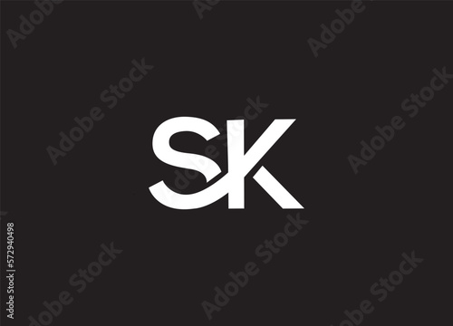 Bild auf Leinwand SK, Letters Abstract Logo Monogram logo design