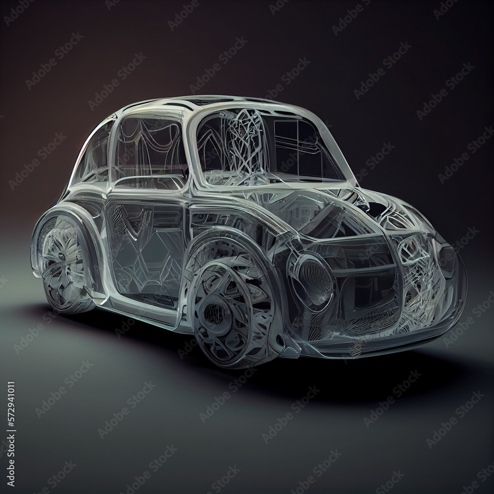 Naklejka premium Electric car concept.