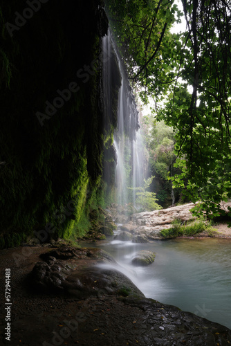 Picturesque Kursunlu waterfall in Turkey