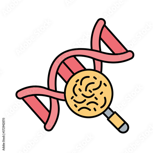 DNA germs Vector Icon

