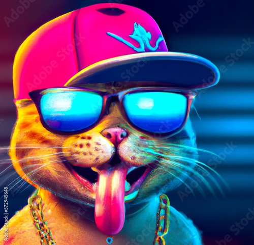 cool cat with sunglasses
