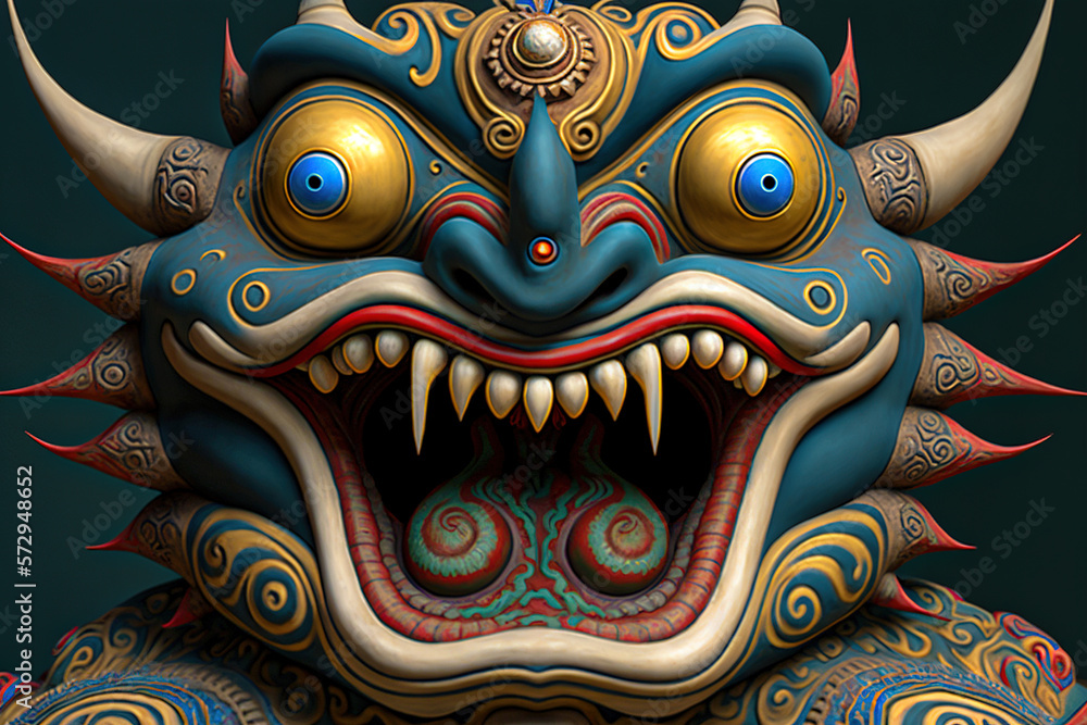 Fototapeta premium AI-Generated Ancient Asian Art