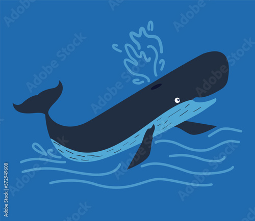 whale swiming sealife