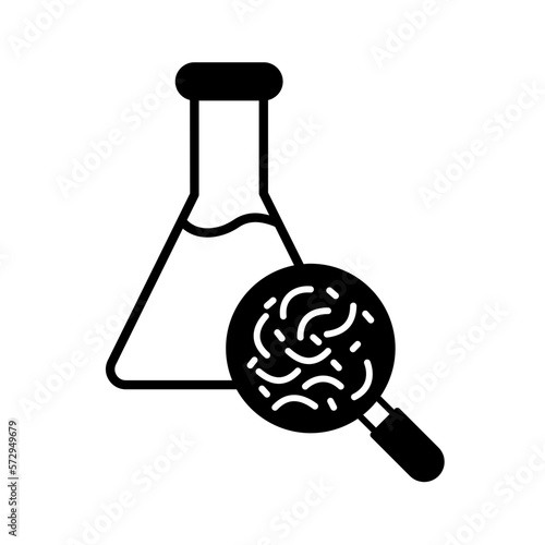 Bacteria test Vector Icon

