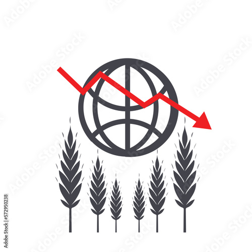 Increasing food prices linear icon. Price inflation. Food insecurity and hunger reason. Thin line customizable icon