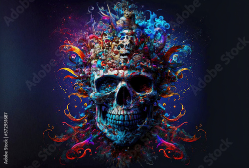 AI Generated Pirate Skull