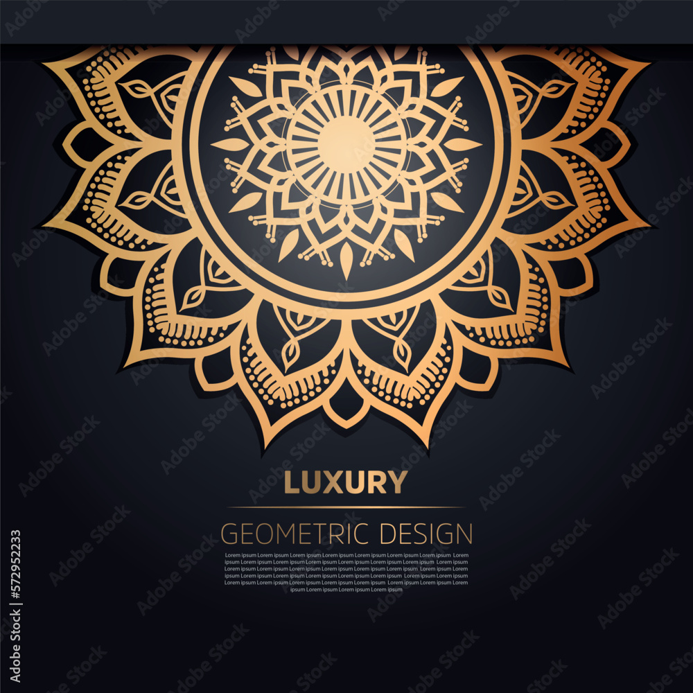 Vector golden mandala background design
Vector golden mandala background design