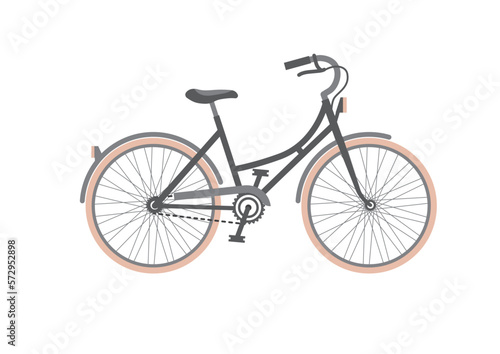 Old classic bicycle illustration