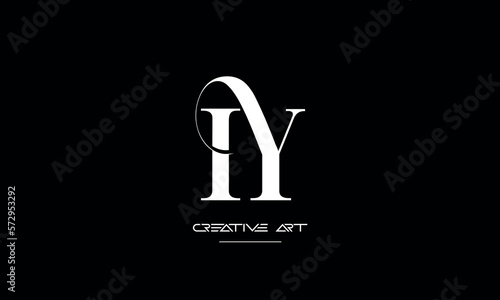 YI, IY, Y, I abstract letters logo monogram photo