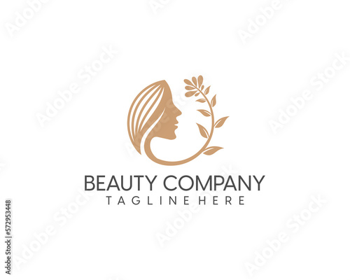 Woman logo with beauty gradient concept and business © VOKE VICTORI