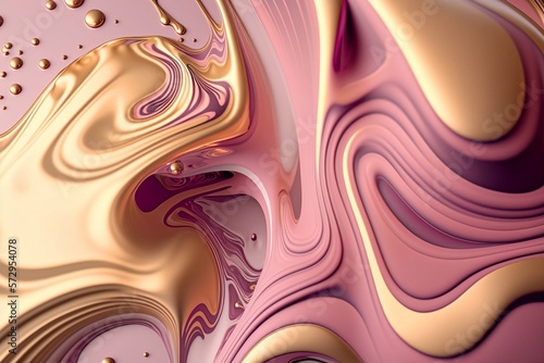 Abstract pink pattern. Marble texture. Generative AI